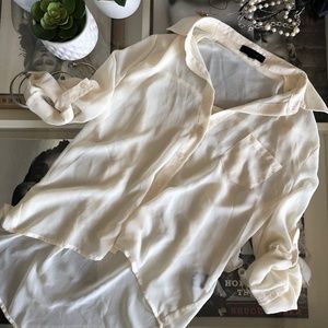 Chiffon Button Down Blouse